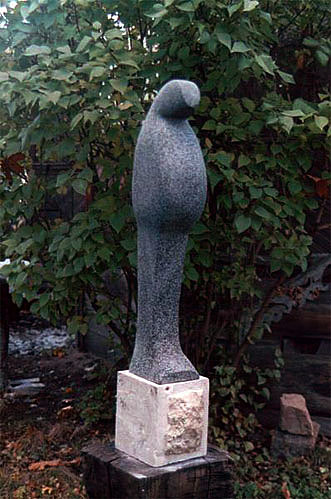 abstract sculpture for sale - "Belly Bird" by Dumitru Verdianu