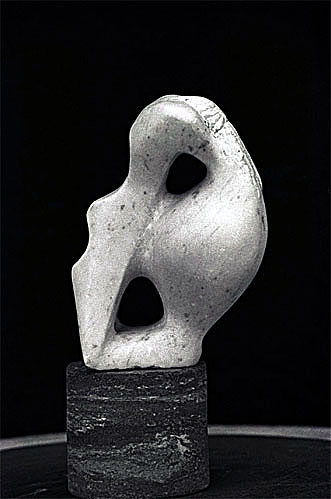 marble sculpture for sale - "Yin and Yang Aggression" by Dumitru Verdianu