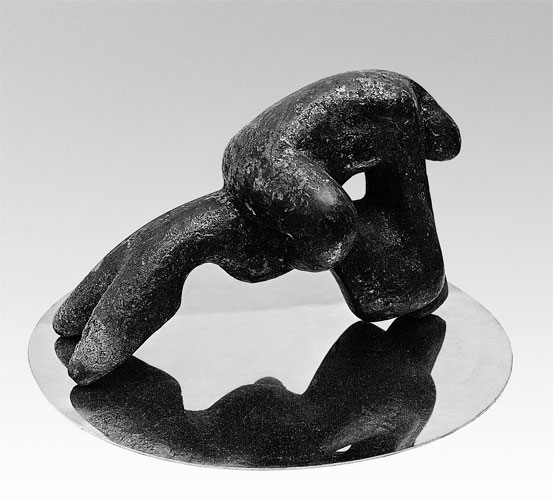 abstract sculpture for sale - "Yin and Yang Fight" by Dumitru Verdianu