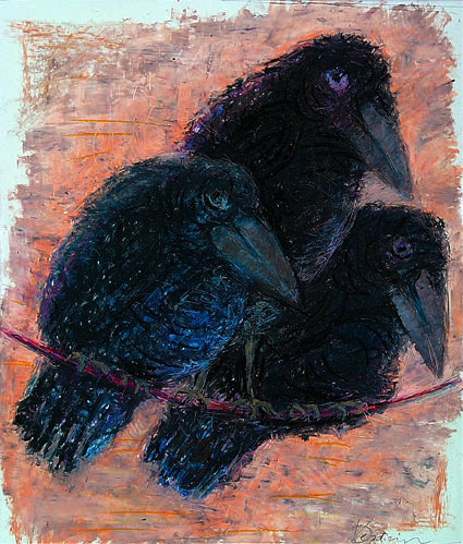 "Three Ravens II" - by Dumitru Verdianu