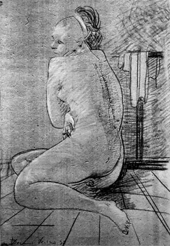 Drawing and Sketches for sale - "Nude" by Dumitru Verdianu