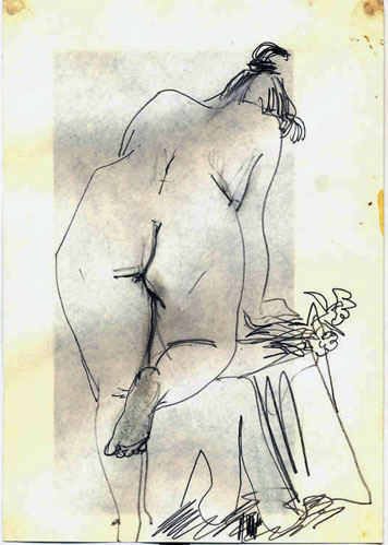 drawing for sale "Nude" by Dumitru Verdianu