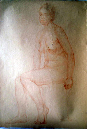 drawing for sale "Nude" by Dumitru Verdianu