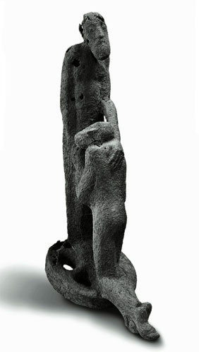 "The Prodigal Son" - figurative sculpture for sale  by Dumitru Verdianu
