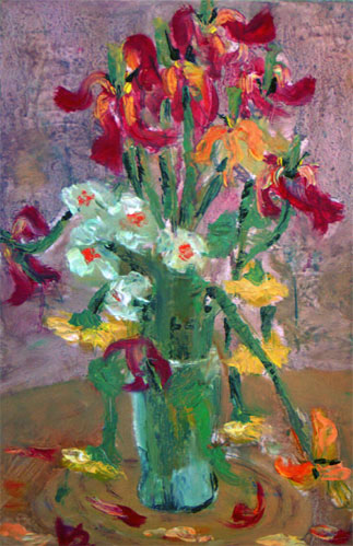 "Fading-Bunch-of-Flowers" by Dumitru Verdianu