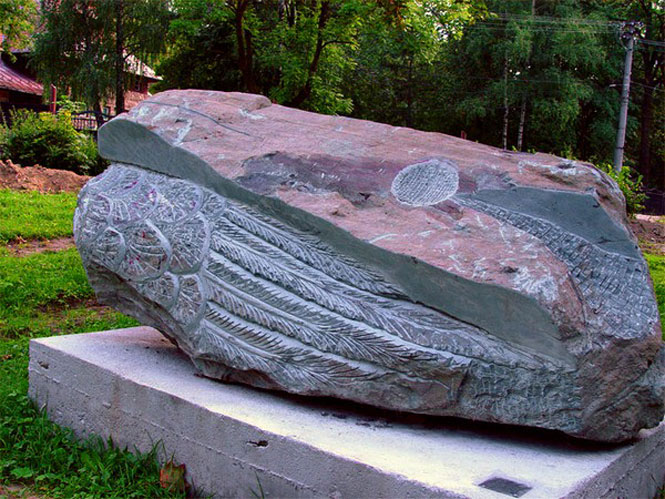 Monumental Sculpture - "Fallen Angel" by Dumitru Verdianu