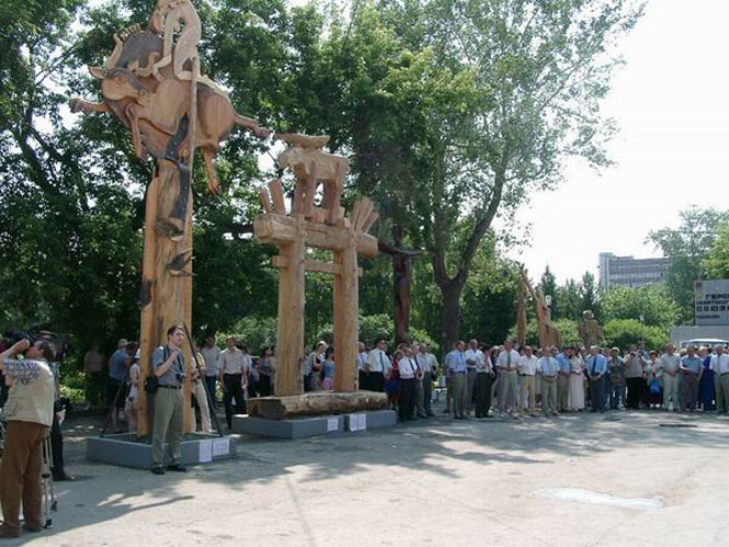 Closing ceremony of the International Symposium of Sculpture Novosibirsk
